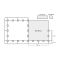 Afmetingen van de Rubbertegel 100 x 100 x 2 cm - CleanFit