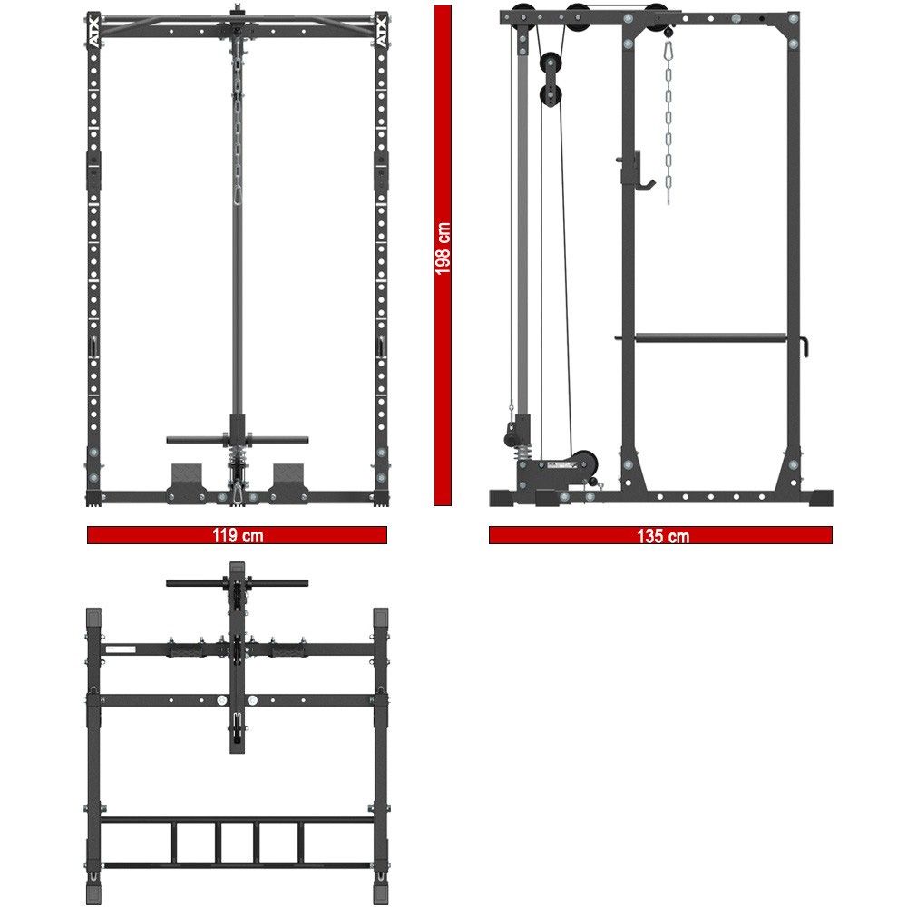 ATX Power Rack PRX510 + Lat Pulley Fitness Seller