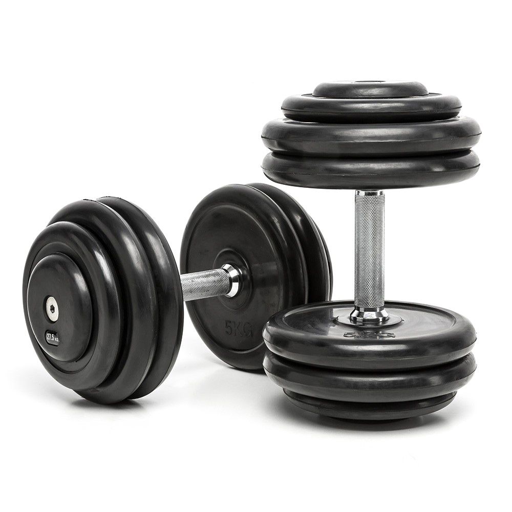 CHD Dumbbells Rubber 1 kg stappen -