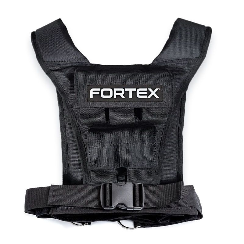 Leerling Noodlottig Ru Fortex Gewichtsvest 10 kg - Met uitneembare gewichten - Fitness Seller