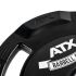 De ATX Rubberen 4-Grip Halterschijven 50 mm hebben handige verdikkingen om ze gemakkelijk van de grond te tillen
