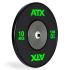 10 kg ATX Premium Bumper Plate - Zwart met groen