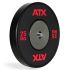 25 kg ATX Premium Bumper Plate - Zwart met rood