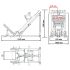Afmetingen van de ATX Classic Leg Press BPR-650