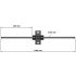 Afmetingen van de 30 mm Adapter voor BSQ-ADD