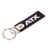 Polyester sleutelhanger met dubbelzijdig geborduurd ATX logo