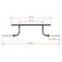 Afmetingen van de ATX Rackable Cambered Squat Bar