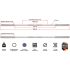 Afmetingen en specificaties van de ATX XTP Power Bar - Bare Steel
