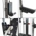 De smith stang, J-Hooks en noodsteunen van het ATX Smith Cable Rack 