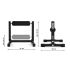De afmetingen van de ATX Split Squat Stand