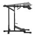 De start-/eindpositie van de ATX Squat Machine SQM-600 kan op twee hoogtes gemonteerd worden