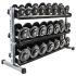 CHD Set Rubber 5-20 kg met Dumbbellrek