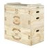 De houten ATX Jerk Blocks zijn veilig stapelbaar voor de gewenste hoogte