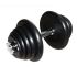 Rubberen Dumbbell 25 kg / 1 kg stappen
