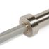 De ATX Power Bar - Stainless Steel is gelagerd met messingbussen