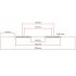 Afmetingen van de ATX Power Bar - Stainless Steel