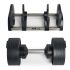 De Nuobell Adjustable Dumbbells worden geleverd inclusief een handige houder