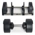 De Nuobell Adjustable Dumbbells worden geleverd inclusief een handige houder