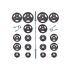 Olympische Halterset 140 kg Heavy Duty Rubber