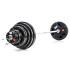 Olympische Halterset 140 kg Heavy Duty Rubber