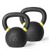 De 16 kg Premium Kettlebells met gekleurde band en gewichtsaanduiding