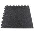 Puzzelmat 96 x 96 x 1 cm - Zwart/grijs - Hoek