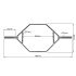 Afmetingen van de Olympische Hex Bar chroom