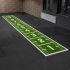 Compacte groene Sprint Track van 130 cm breed en 10 meter lang