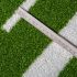 Groen Sprint Track gemaakt van duurzaam kunstgras met slijtvaste markeringen