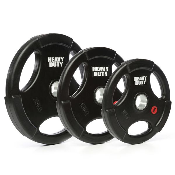 Heavy Duty rubberen olympische grip halterschijven