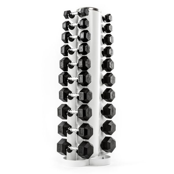 Hex Dumbbell Set met Opbergtoren