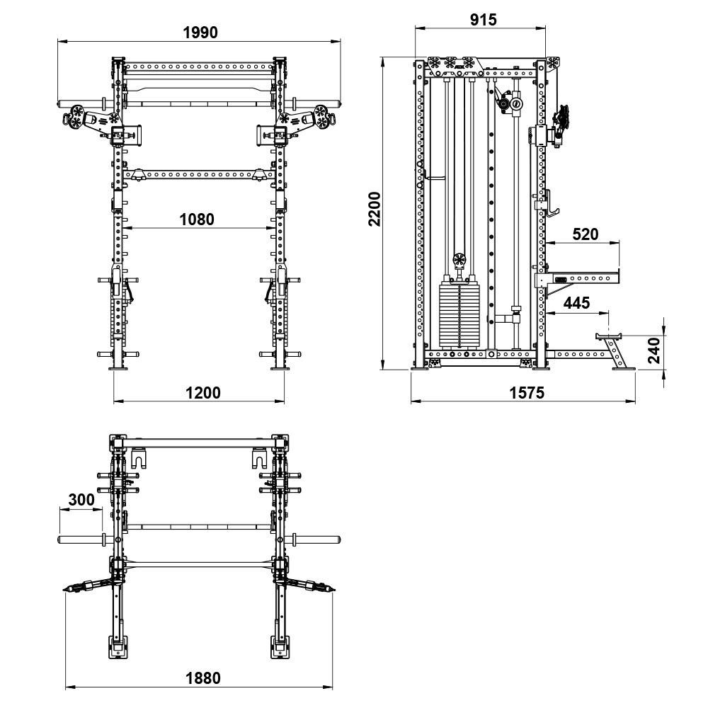 ATX Cable Smith Rack SRX-650 - Fitness Seller
