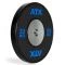 20 kg ATX Premium Bumper Plate - Zwart met blauw