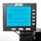 Het display van de ATX Air Rower heeft achtergrondverlichting en toont alle belangrijke informatie