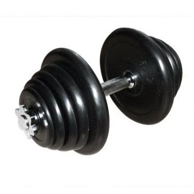 Rubberen Dumbbell 25 kg / 1 kg stappen