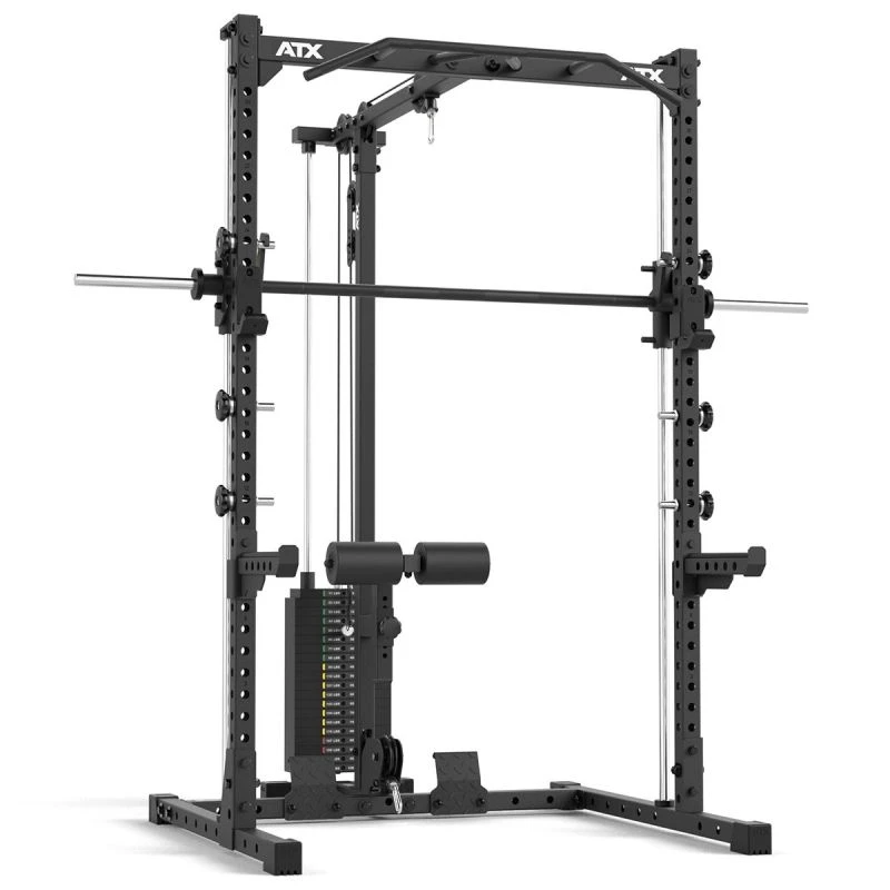 ATX Half Rack HRX-510 + Lat Pulley met 100 kg gewichtstapel + Smith Machine Option