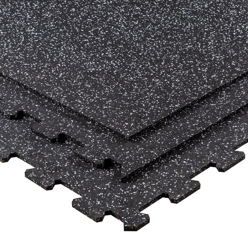 Puzzelmat 96 x 96 x 1 cm - Zwart/grijs