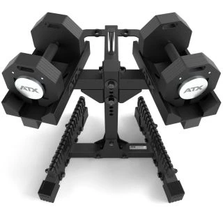 ATX Octa Dumbbells 2 x 24 kg + Opbergrek