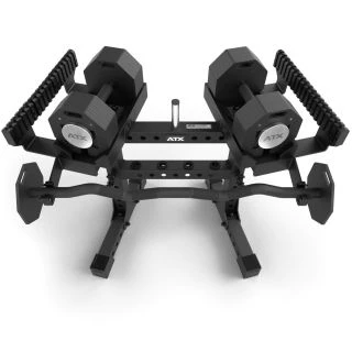 ATX Octa Dumbbells 2 x 36 kg + Curlstang + Opbergrek
