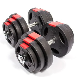 Kunststof-Gripper Dumbbell Set 2 x 20 kg