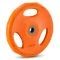 10 kg rubberen standaard grip halterschijf - gekleurd