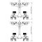 Set Wielen voor ATX Octa Dumbbell Stand - M