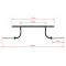 Afmetingen van de ATX Rackable Cambered Squat Bar