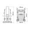 Afmetingen van de ATX Standing Chest Press