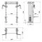 Afmetingen van het ATX Wall Cable Rack WCR-600