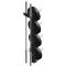 Het ATX Wall Storage Rack 30 mm heeft ook twee halterstangenhouders aan de achterzijde