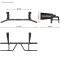 Afmetingen van de ATX Pull-up Bar PUX-720 bij wandbevestiging
