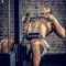 Lat pulldown met de Pull-Greep Draaibaar 44 cm