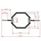 Afmetingen van de Olympische Hex Bar PRO