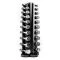 De Dumbbell Opbergtoren is perfect voor het opbergen van 10 paar compacte dumbbells